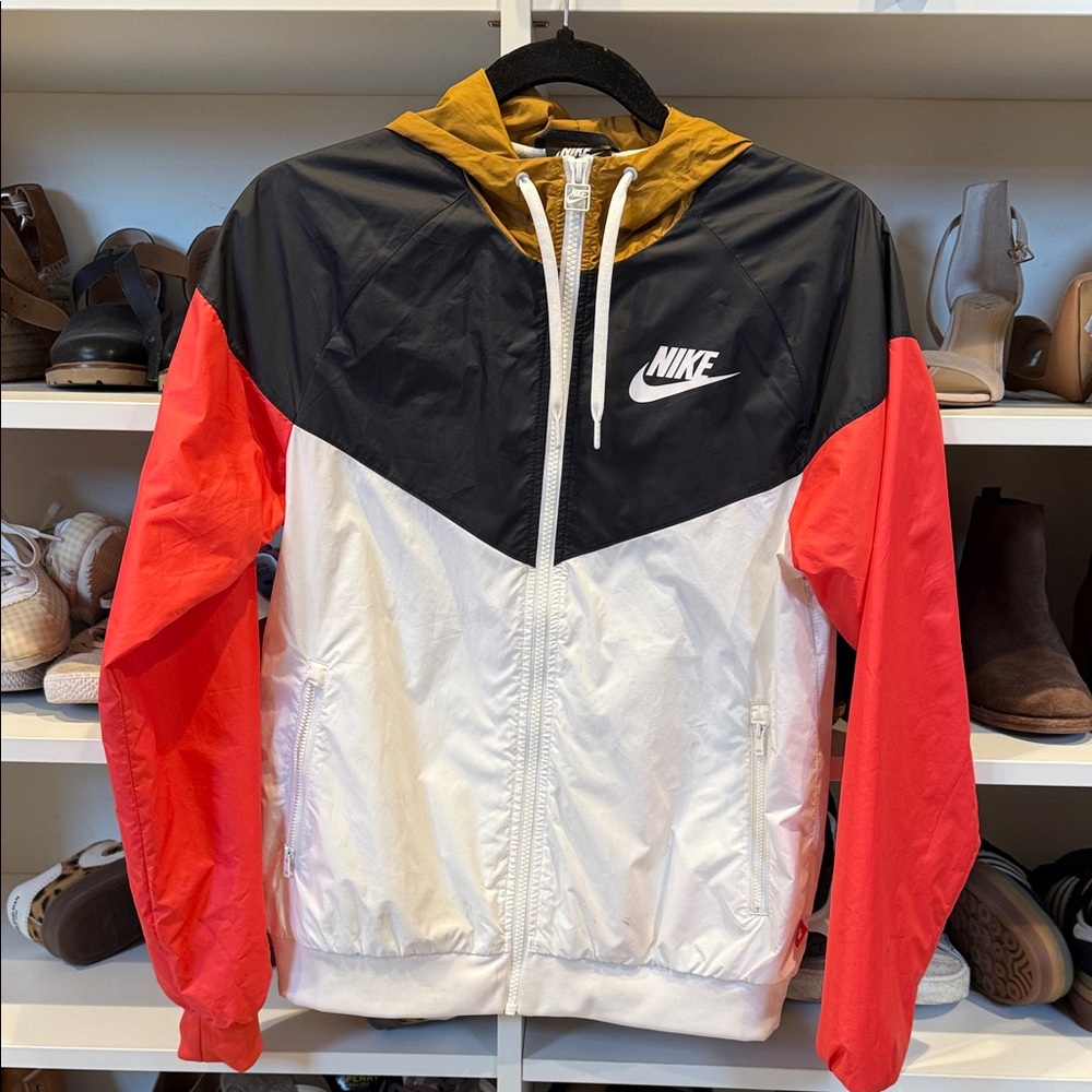 Nike Red and Black Hooded Jacket